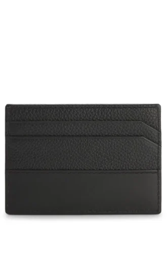 Brieftasche aus Leder mit übereinanderliegendem Logo