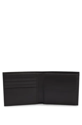 Brieftasche aus Leder mit Logo-Print Brieftasche aus Leder mit Logo-Print