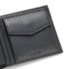 Brieftasche aus Leder mit Logo-Schriftzug