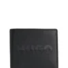 Brieftasche mit geteiltem Logo aus mattem Leder