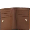 Brieftasche mit Logo-Schriftzug und Reißverschluss
