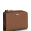 Brieftasche mit Logo-Schriftzug und Reißverschluss