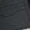 Brieftasche mit silberfarbenem Logo und Münzfach