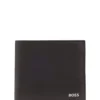 Brieftasche mit silberfolienbedrucktem Logo