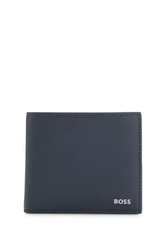 Brieftasche mit silberfolienbedrucktem Logo
