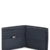 Brieftasche mit silberfolienbedrucktem Logo