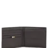 Brieftasche mit silberfolienbedrucktem Logo