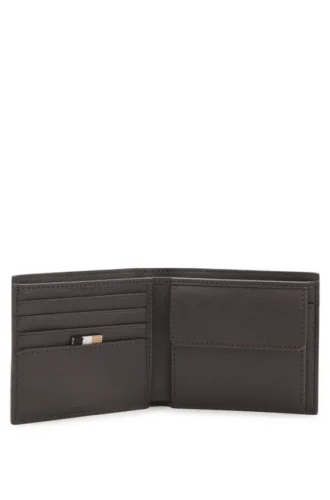 Brieftasche mit silberfolienbedrucktem Logo