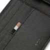Brieftasche mit silberfolienbedrucktem Logo