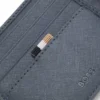 Brieftasche mit silberfolienbedrucktem Logo