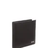 Brieftasche mit silberfolienbedrucktem Logo