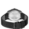 #BRIGHT SPORT Schwarz beschichtete Uhr mit farblich abgestimmtem Lederarmband