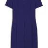Businesskleid mit V-Ausschnitt und Nahtdetails