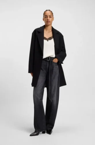 Camisole aus Satin mit Spitzendetails
