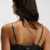 Camisole aus Satin mit Spitzendetails