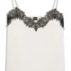Camisole aus Satin mit Spitzendetails