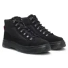 Canvas-Stiefel mit Wildlederbesatz