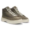 Canvas-Stiefel mit Wildlederbesatz