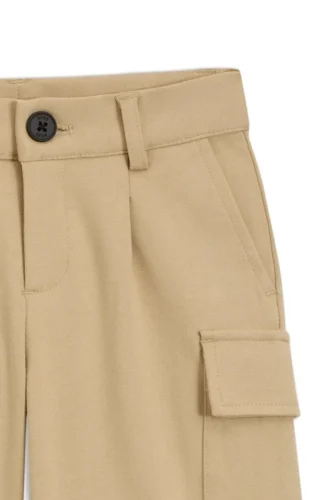 Cargo-Shorts für Kinder aus Stretch-Piqué