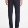 Chinos in Tapered-Fit aus strukturierter Baumwolle