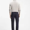 Chinos in Tapered-Fit aus strukturierter Baumwolle
