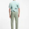 Chinos in Tapered-Fit aus strukturierter Baumwolle