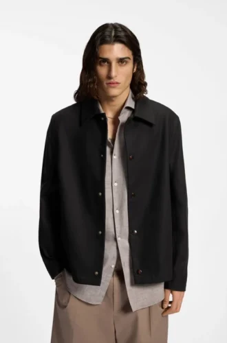 Coach-Jacke aus doppelseitigem Baumwollstoff