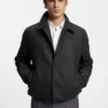 Coach-Jacke in Regular-Fit aus einer Wollmischung