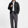 Coach-Jacke in Regular-Fit aus einer Wollmischung