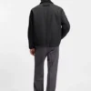 Coach-Jacke in Regular-Fit aus einer Wollmischung