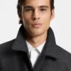 Coach-Jacke in Regular-Fit aus einer Wollmischung