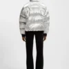 Daunenjacke mit Logo-Applikation aus Silikon