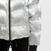 Daunenjacke mit Logo-Applikation aus Silikon