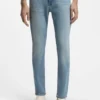 Delaware Slim-Fit-Jeans aus blauem Comfort-Stretch-Denim