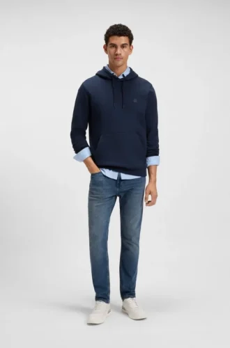 Delaware Slim-Fit-Jeans aus blauem Comfort-Stretch-Denim