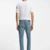 Delaware Slim-Fit-Jeans aus blauem Comfort-Stretch-Denim