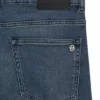 Delaware Slim-Fit-Jeans aus blauem Comfort-Stretch-Denim