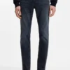 Delaware Slim-Fit-Jeans aus blauem Denim mit mechanischem Stretch