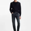 Delaware Slim-Fit-Jeans aus blauem Denim mit mechanischem Stretch