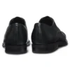 Derby-Schuhe aus genarbtem Leder mit Zehenkappe