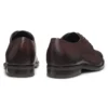 Derby-Schuhe aus genarbtem Leder mit Zehenkappe