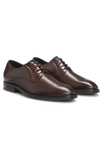 Derby-Schuhe aus Glattleder