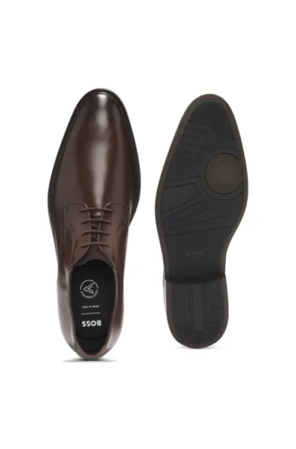 Derby-Schuhe aus Glattleder