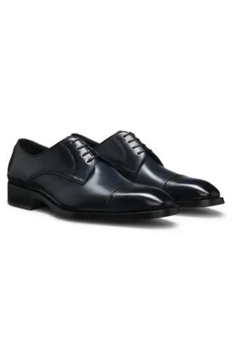 Derby-Schuhe aus Leder mit Brogue-Details