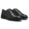 Derby-Schuhe aus Leder mit geprägtem Logo