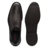 Derby-Schuhe aus Leder mit geprägtem Logo