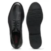 Derby-Schuhe aus Leder mit geprägtem Logo