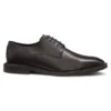 Derby-Schuhe aus Leder mit geprägtem Logo