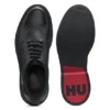 Derby-Schuhe aus Leder mit perforierten Monogrammen