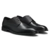 Derby-Schuhe aus strukturiertem und glattem Leder